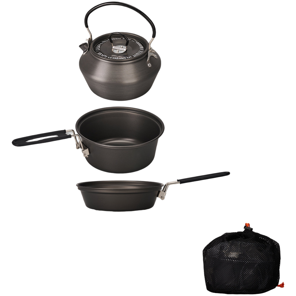 Camping Hiking Cooking - Lightweight Aluminum Alloy Camping Cookware Set