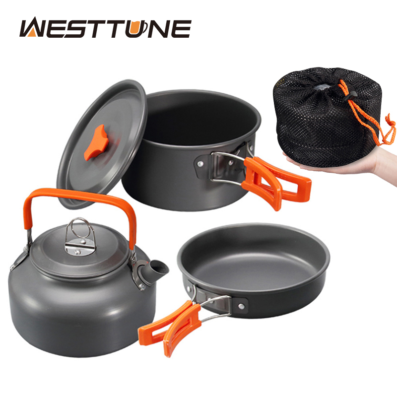Camping Cooking Can - WESTTUNE Camping Cookware Kit Aluminum Outdoor