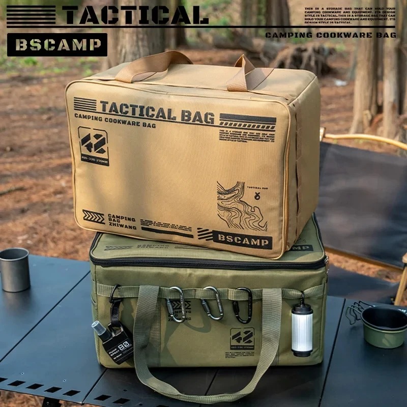 Camping Cooking Organizer - 30L/42L/56L Large Capacity Foldable Insulated Waterproof