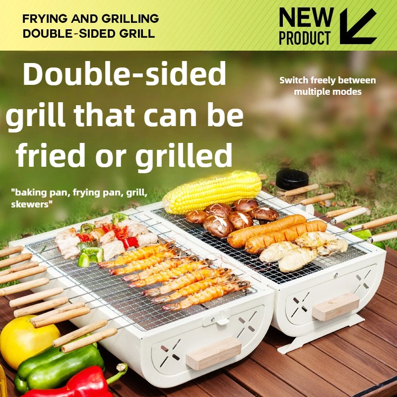 Camping Hiking Cooking - Barbecue Oven Household Grill Portable Outdoor