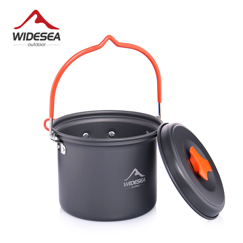 Camping Cooking Set 2 Person - Widesea Camping Supplies Aluminum Hanging Pot