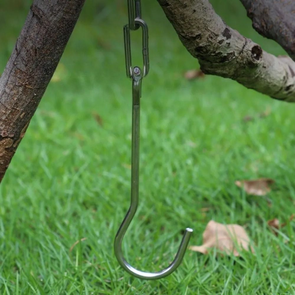 Camping Cooking Pot Tripod - Hanging Pot Bracket Portable BBQ Tripod