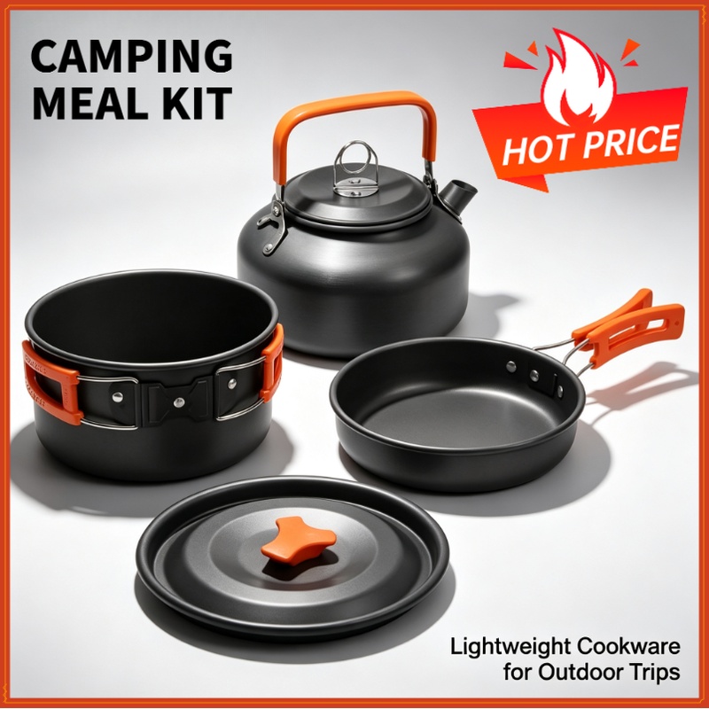 Camping Cooking Organizer - Camping Cooking set Camping Cookware Travel