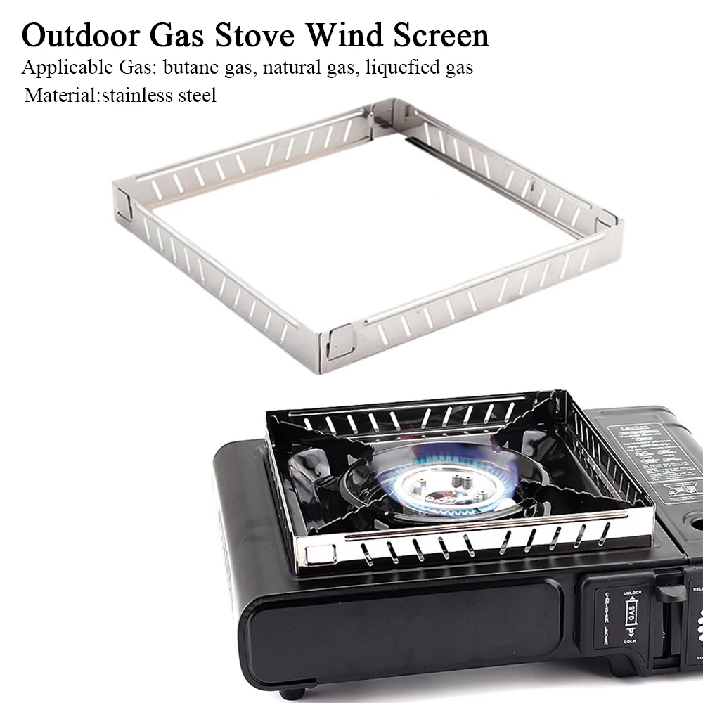 Outdoor Gas Stove Wind Screen  - Camping Cooking Windshield review and price