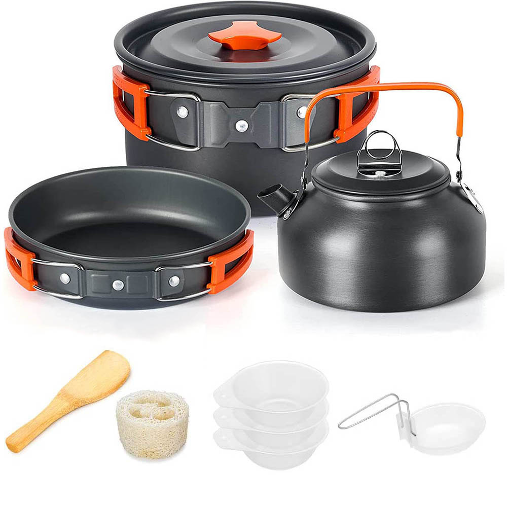 Aluminum Outdoor Camping Cookw - Camping Cooking Equipment Bag review and price
