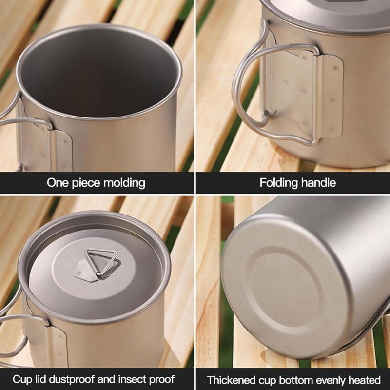 Titanium Camping Mug with Fold - Camping Cooking Organizer review and price