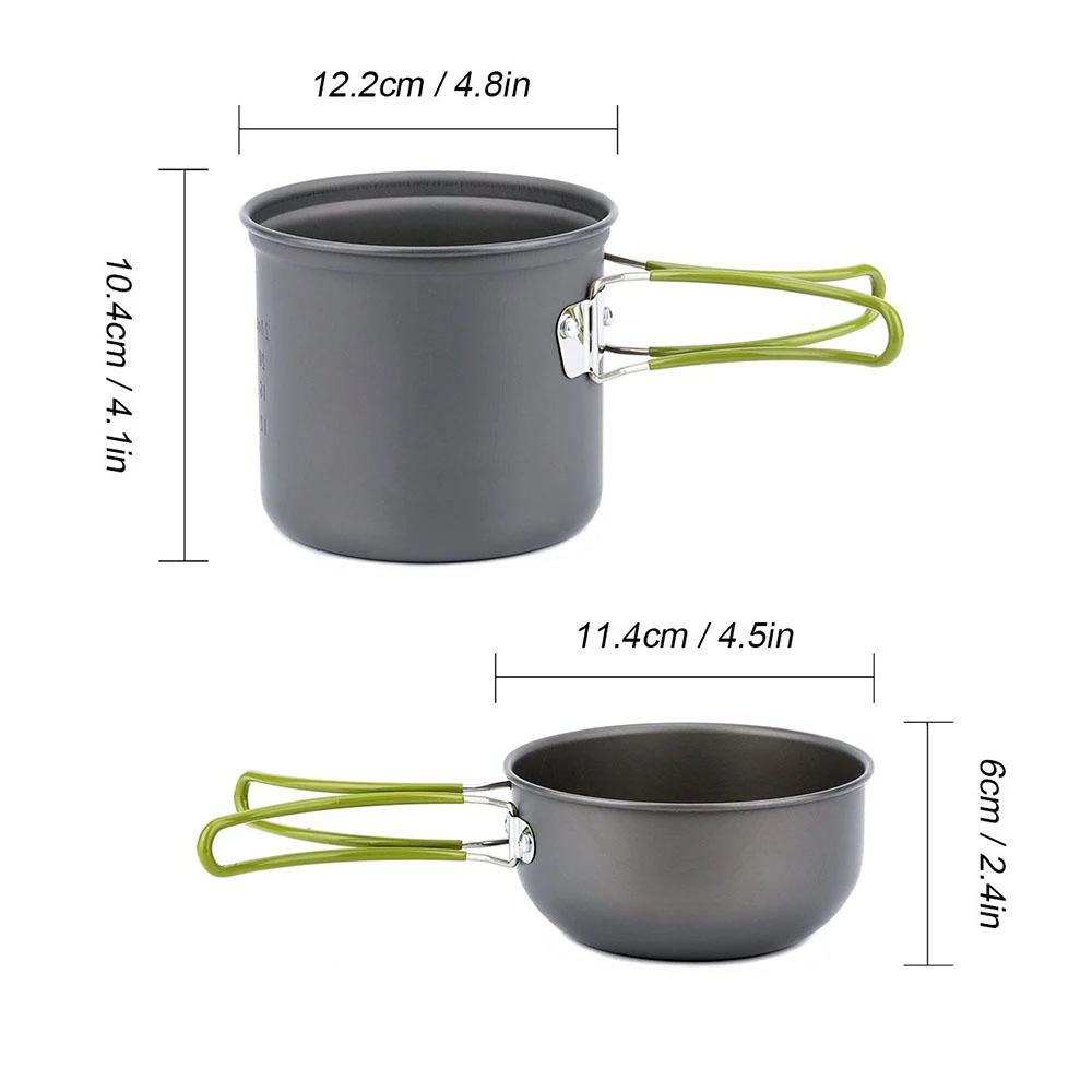 Camping Cookware Mess Kit Ultr - Camping Cooking Set 2 Person review and price