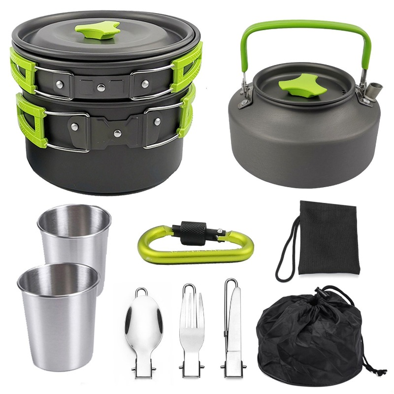 2‑3 Person Outdoor Cookware Se - Camping Cooking Set 2 Person review and price