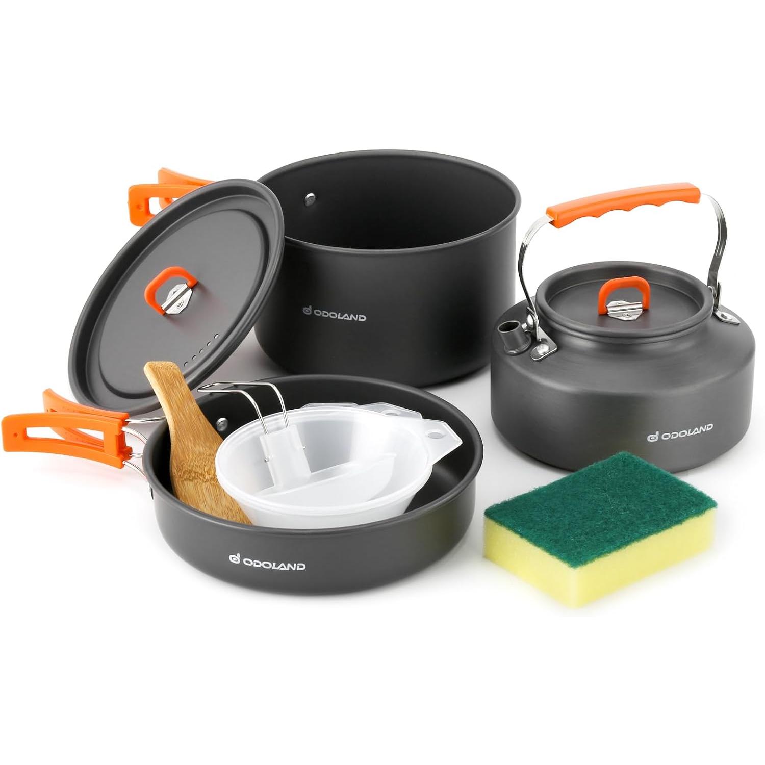 Odoland 10pcs Camping Cookware - Camping Cooking Trangia review and price
