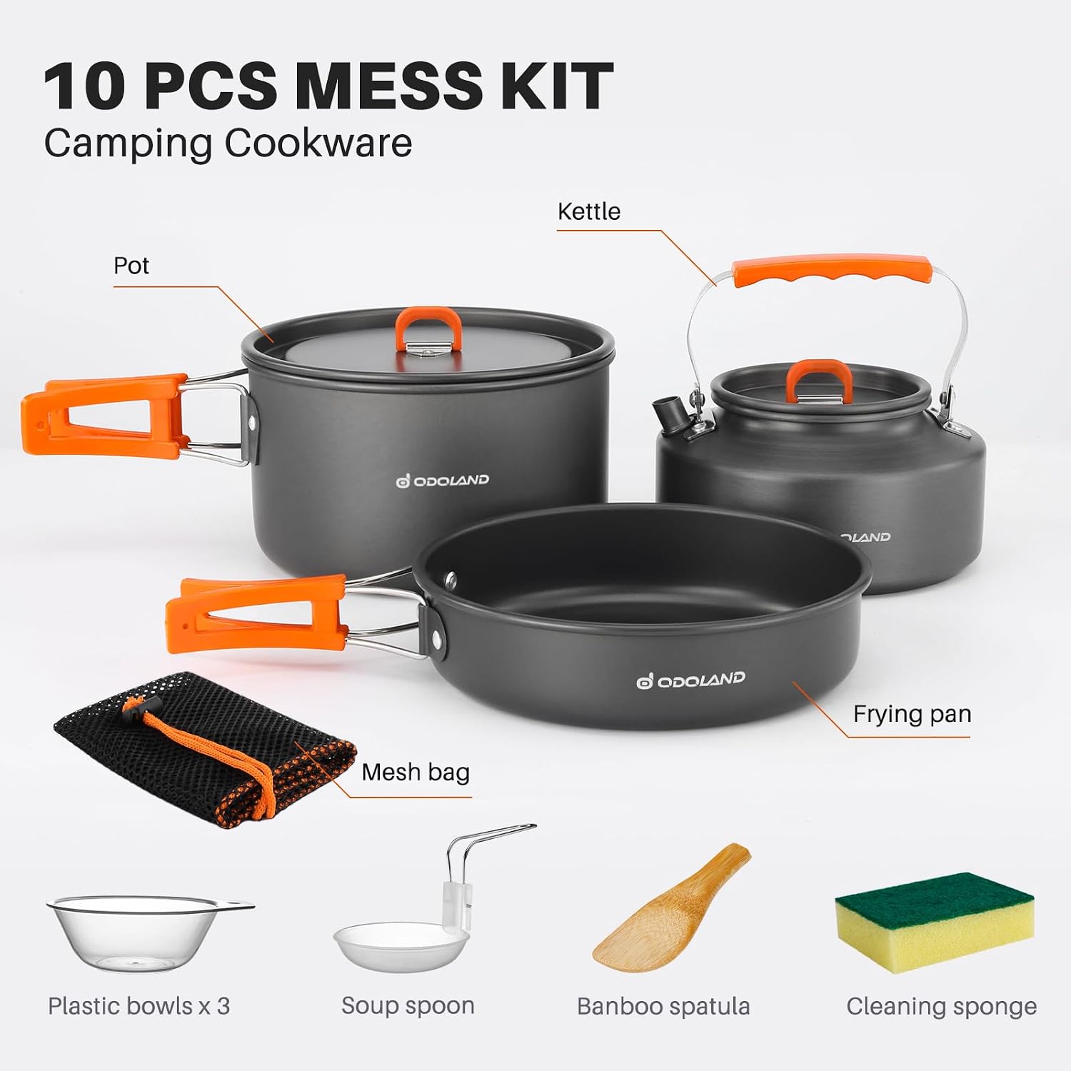 Odoland 10pcs Camping Cookware - Camping Cooking Trangia review and price