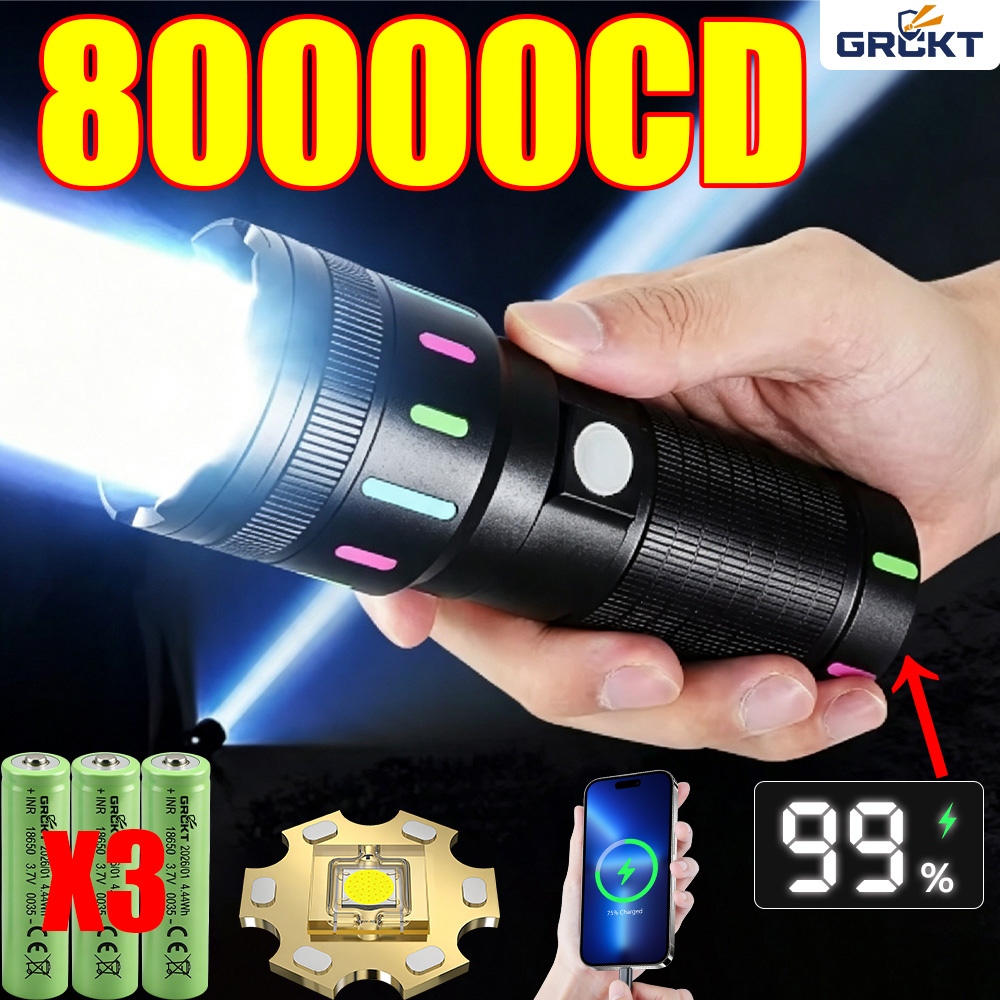 80000CD Most Powerful LED Flas - Camping Cooking Fish review and price