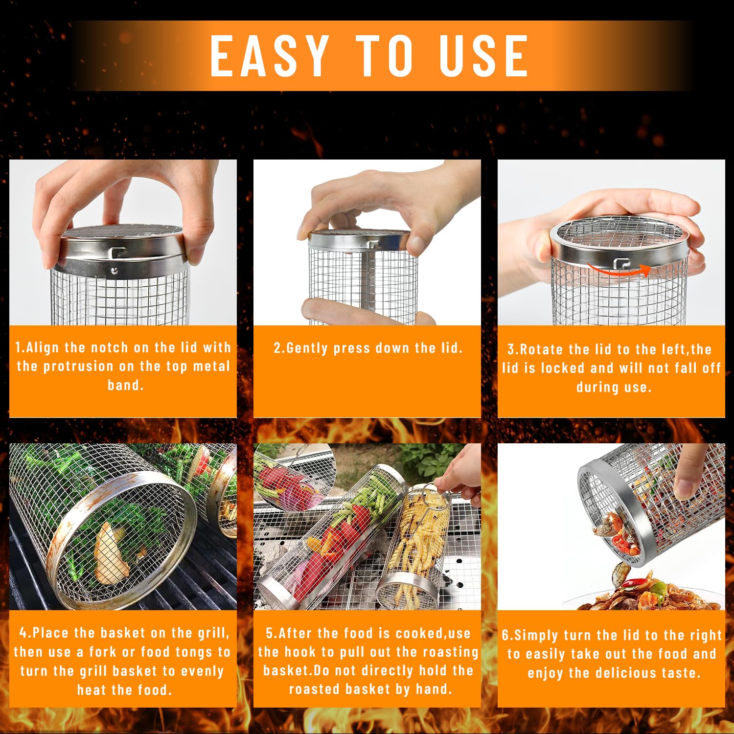 2 Pieces Rolling Grilling Bask - Camping Cooking Trangia review and price