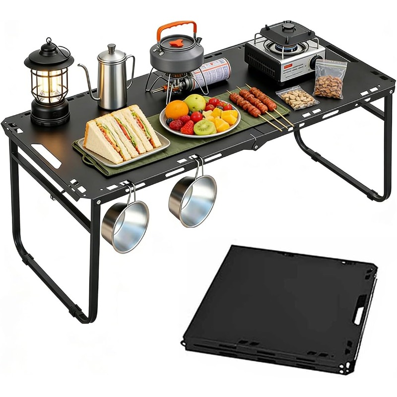 Camping Table Adjustable Foldi - Camping Cooking Table review and price