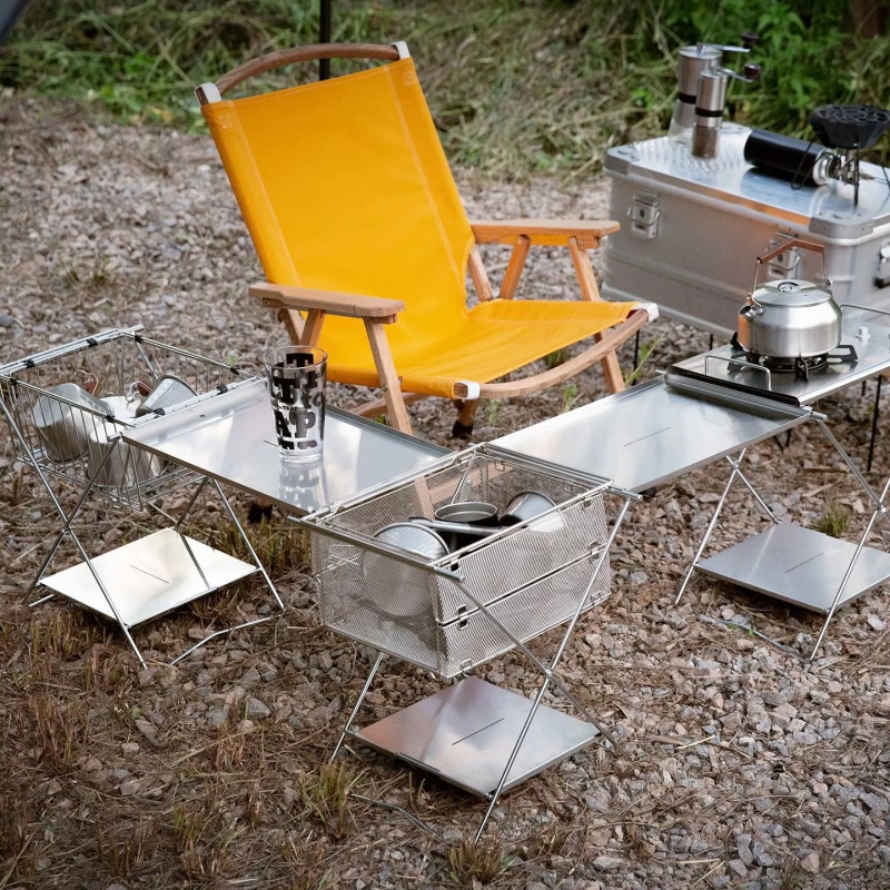 Outdoor Stainless Steel Foldin - Camping Cooking Table review and price