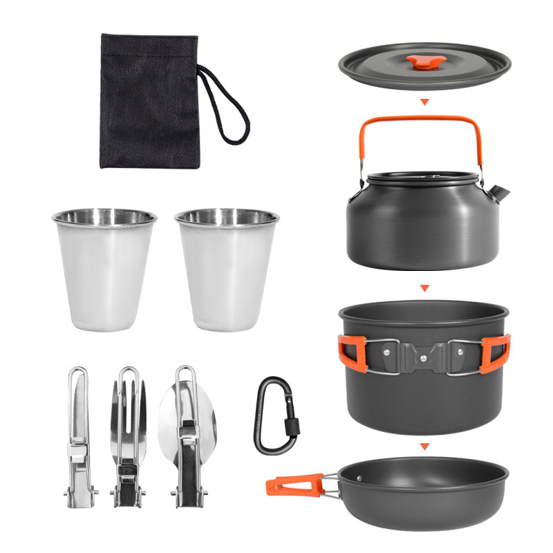 Outdoor Camping Cookware Set 2 - Camping Cooking Set 2 Person review and price