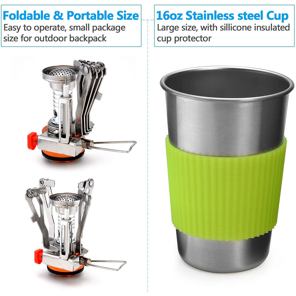 Camping Cookware Kit with Stov - Camping Cooking Organizer review and price