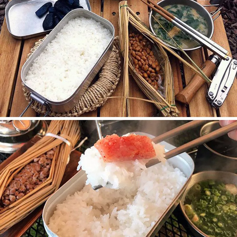 New Bento Box Adult Square Out - Japanese Camping Cooking review and price