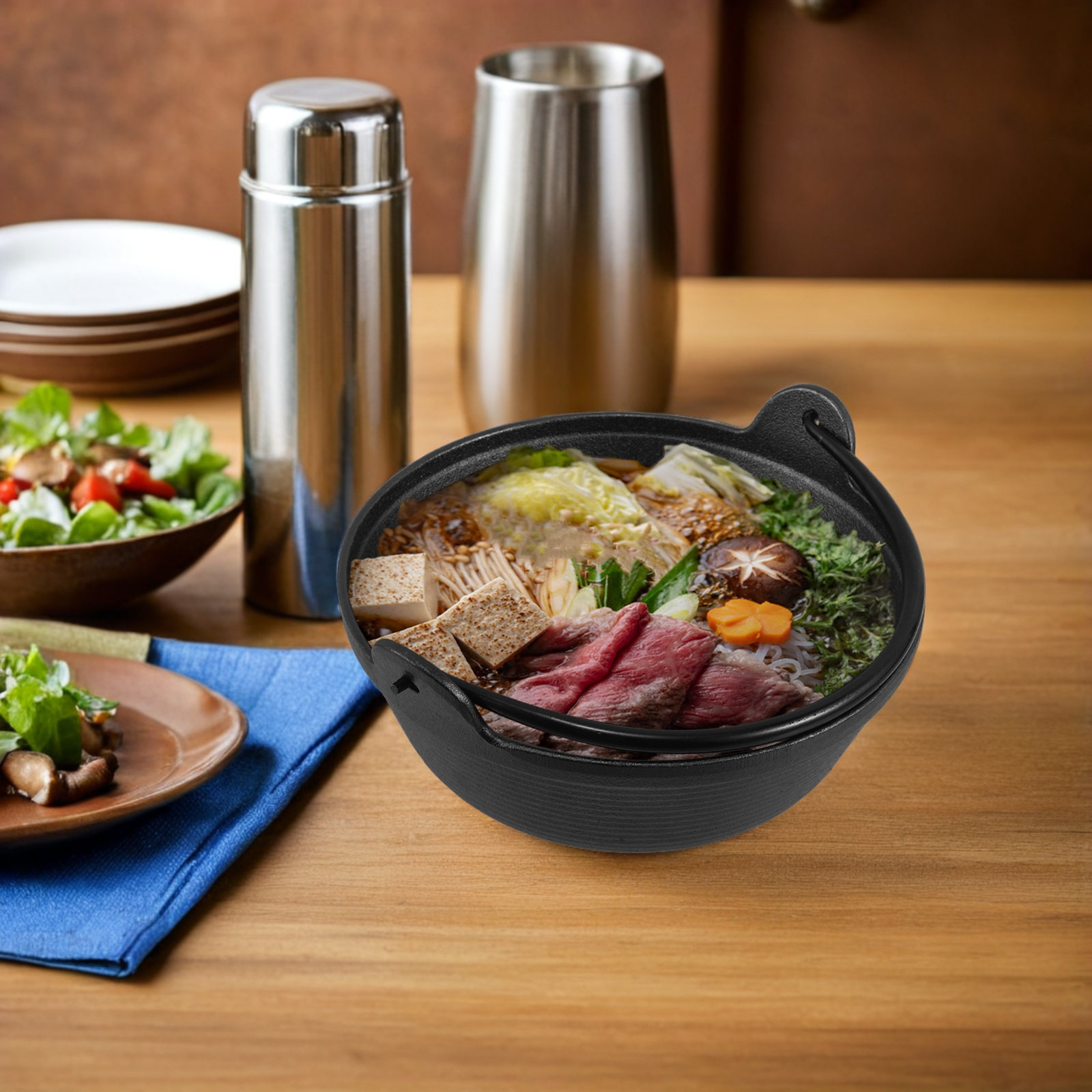 Japanese Style Cast Iron Sukiy - Japanese Camping Cooking review and price